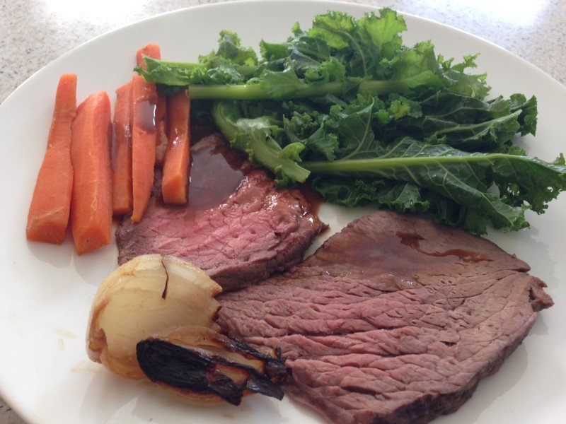 Roast beef and veg The Blood Sugar Diet by Michael Mosley