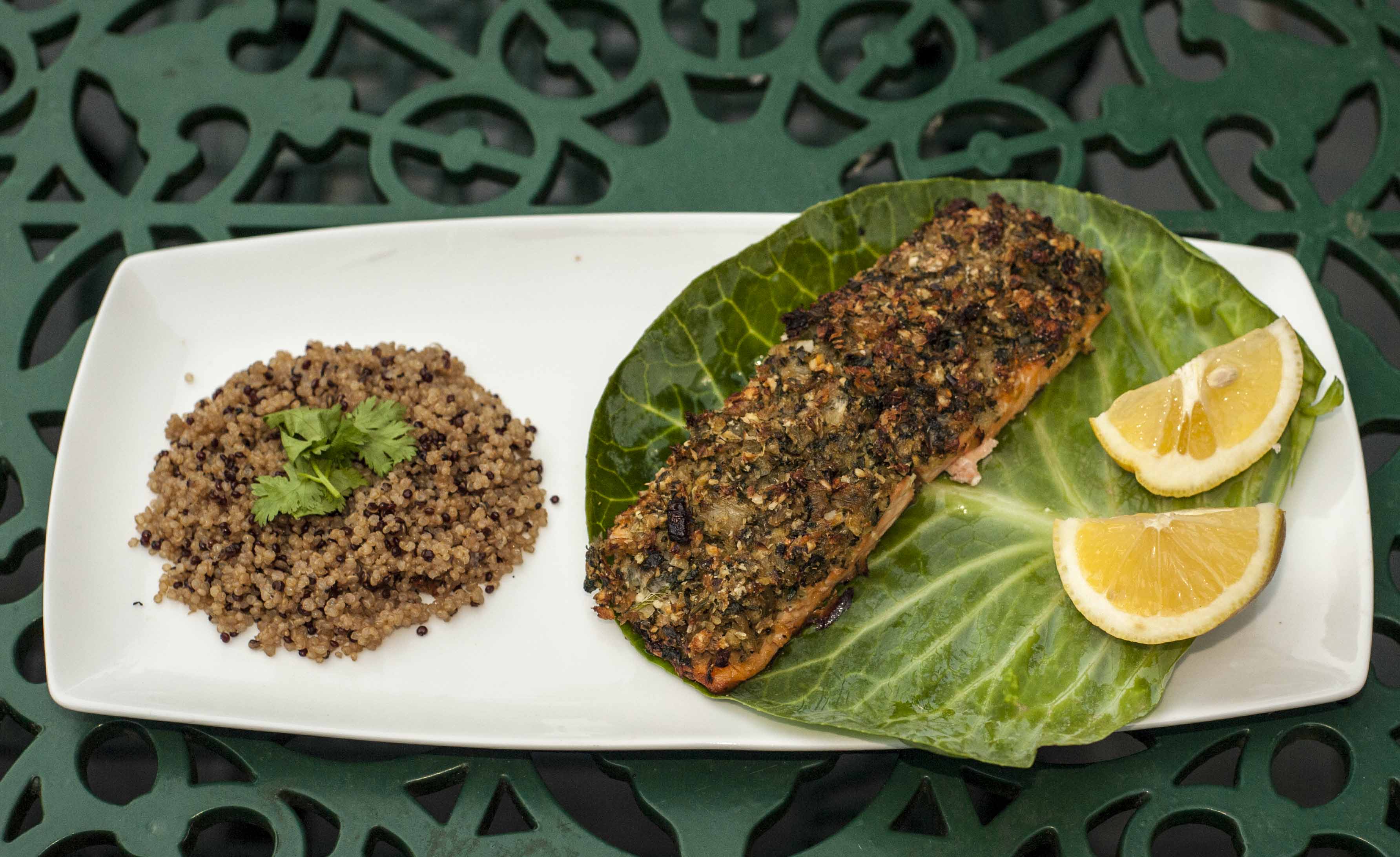 Baked Salmon Indian style - The Blood Sugar Diet by Michael Mosley